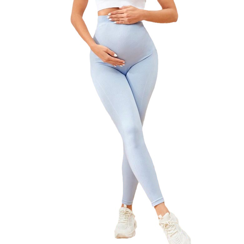 Pilates Yoga Pregnancy - Spodnie ciążowe z wysokim stanem, podtrzymujące