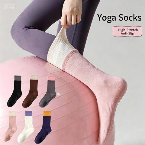 Pilates Yoga One - Unisexowe skarpety antypoślizgowe z poliestru, uniwersalny