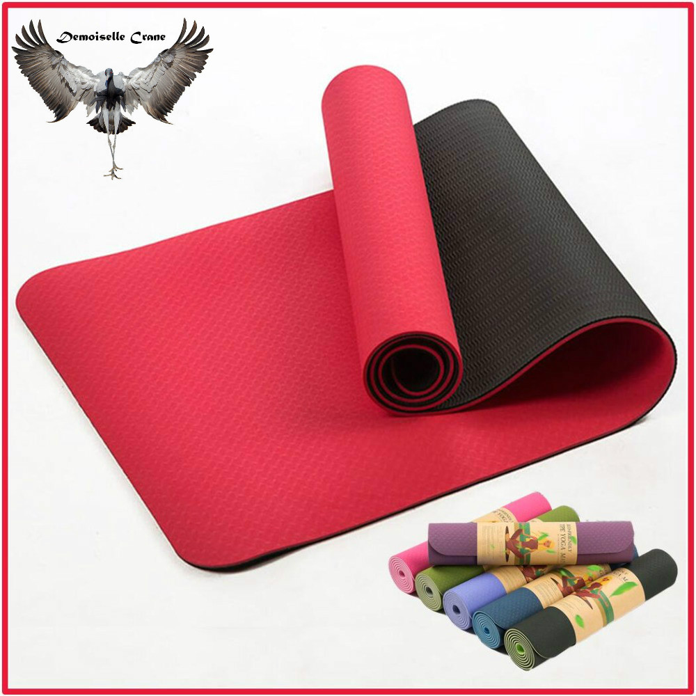 Pilates X Yoga - Mata do jogi TPE antypoślizgowa, bezwonna,